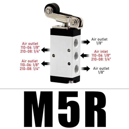Interrupteur manuel pneumatique M5B110-06 distributeur mécanique robuste