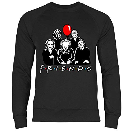 wowshirt Sudadera Serienmörder Horror de Halloween del Payaso Jason Viernes 13 Creepy para Hombre, Tamaño:M, Color:Black