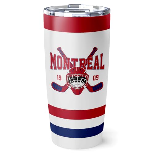 Image of ANTKING Montreal Tumbler 20oz Custom Name Number Travel Mug Gifts | Stainless Steel Insulated Coffee Cup for Men Women