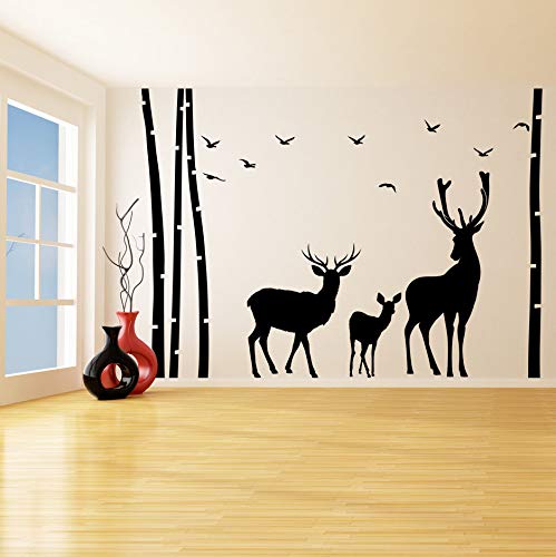 Autocollant bebe kit bois de cerf pour decoration chambre