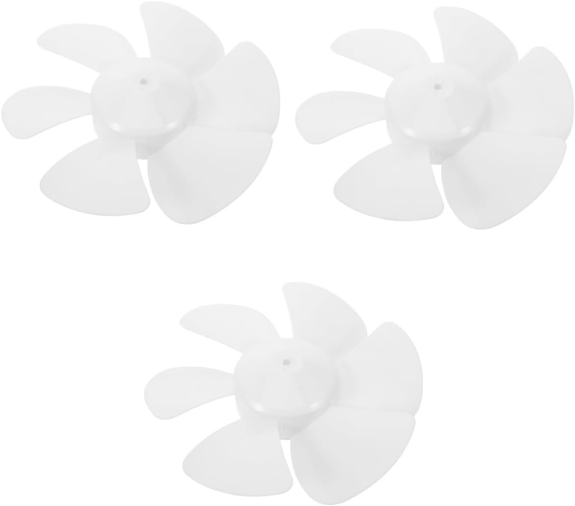 3pcs Fan Replacement Blades for Table and Standing Pedestal Fans Lightweight and Six-blade Design Low Noise Compatible
