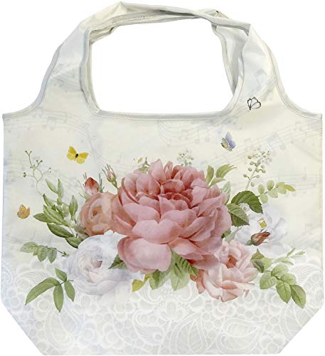 大西賢製版 Abeille エコバッグ ガーデンローズ ベージュ サイズ：約W44 D0 H34 AED-1003