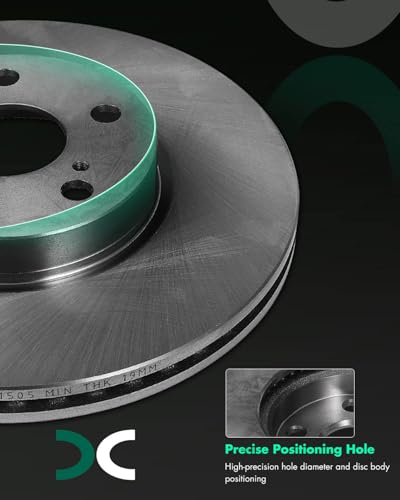 Image of SCITOO Front 10.83 inch Brake Pads and Rotors Kits Fit For Pontiac Vibe 2009-2010,For Scion xD 2008-2014,For Toyota Corolla 2009-2019,For Toyota Matrix 2009-2014