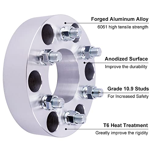Dcvamous 4Pc 6X5.5 Wheel Spacers 2 Inch With M12X1.5 Studs Compatible With Toyota 6 Lug 6X139.7 For 1986-2021 4Runner | 2007-2014 Fj Cruiser | 2001-2021 Tacoma (6 Lug Vehicle) | 2004-2012 Colorado #TOP4