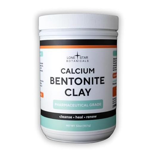 Calcium Bentonite Clay Healing Powder - Pure Pharmaceutical, Better Than Food Grade - Face, Body & Hair Detox Mask, for Internal Use, Natural Mud Masks, Deep Pore Cleansing for Health & Beauty