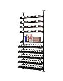 Showcase Centerpiece Wine Display - Black Metal Wine Rack, Stores 84 Bottles, Modular Wine Storage for Wine Cellars, Home Bars, Kitchens, Dining Rooms