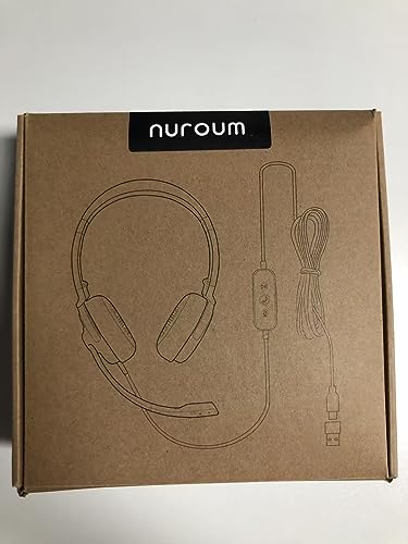Nuroum HP20 Cuffie con Microfono per PC, 2