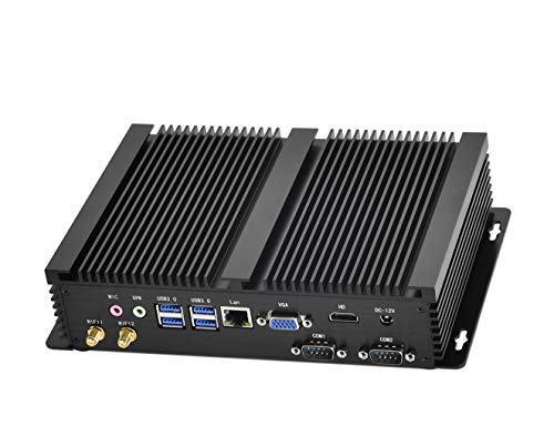 Image of Smart Desktop Computer, 4 Cores i5 8th Gen. CPU Mini PC, 8GB DDR4 RAM 256GB SSD, 4K Dual Screen Support: 4096x2304, 2xCOM RS232, 4xUSB 3.0, HD, VGA