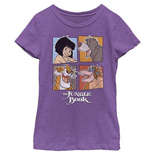 T-shirt Disney Jungle Book Jb Faces-Dsjb01gdsc pour fille en coton