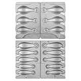 Dr.Fish Bank-Sinker-Form mit 5 Mulden für 1/2/3 Unzen, 3 Mulden für 12,7 cm, 170 g, ohne Griff, DIY-Gewichtsformen zum Angeln, Basteln