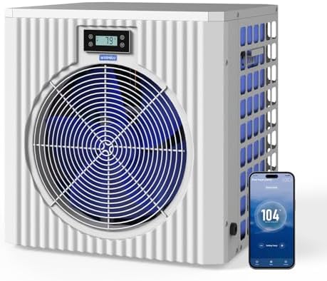 H5 Swimming Pool Heat Pump 18,000BTU 5,000 Gal High Efficiency CO...