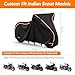 420D Waterproof Motorcycle Cover for Indian Scout 101,Scout Sixty,Rogue,Rogue Sixty,Scout Classic,Windproof Heavy Duty Outdoor Bike Cover