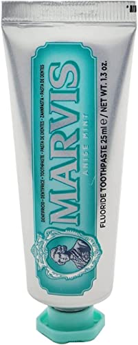 MARVIS® Anise Mint 25 ml I pasta do zębów do czyszczenia zębów i zdrowych dziąseł I długotrwały świeży oddech, anyż gwiazdkowy i mięta, rozmiar podróżny
