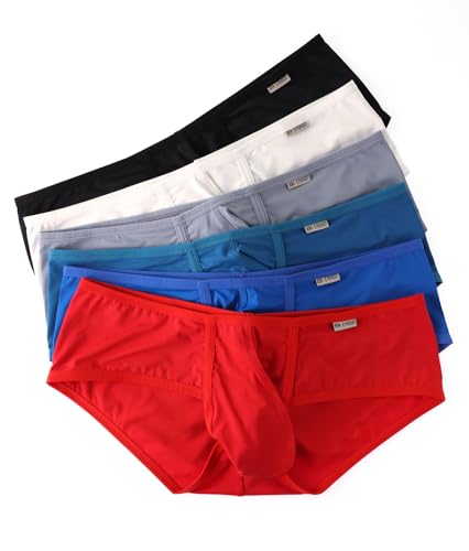 WINDAY Men's Briefs Low Rise Bikini Briefs Soft Moisture Wicking Underwear3