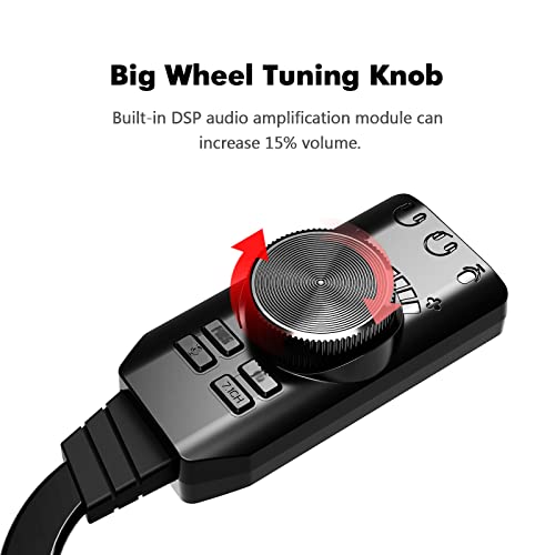Adaptateur virtuel 7.1 canaux carte son USB connecteurs microphone PC