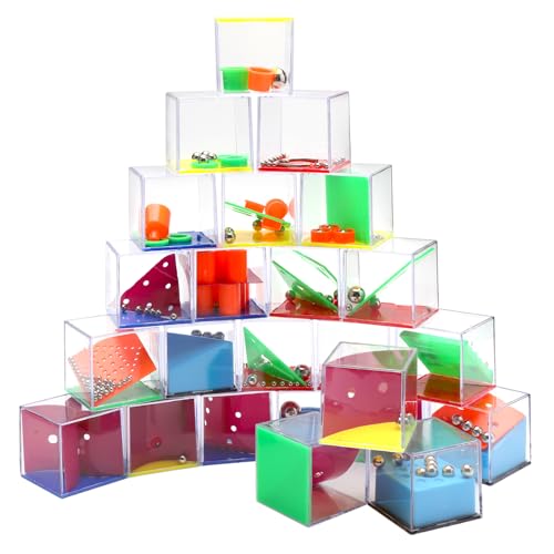 VOSSOT 24 juegos de paciencia para niños, bodas y cumpleaños infantiles, mini juegos para niños y adultos, juego de paciencia, obsequios, juguetes, regalos, relleno de piñata, relleno de piñata,