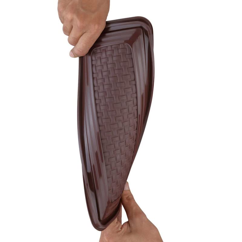 Ash & Aspen ANSHU CREATION  3 Partition Fridge Storage container Boxes Organizer,Vegetable Refrigerator - 4000 ml Plastic Fridge Container  (Pack of 2, Multicolor)