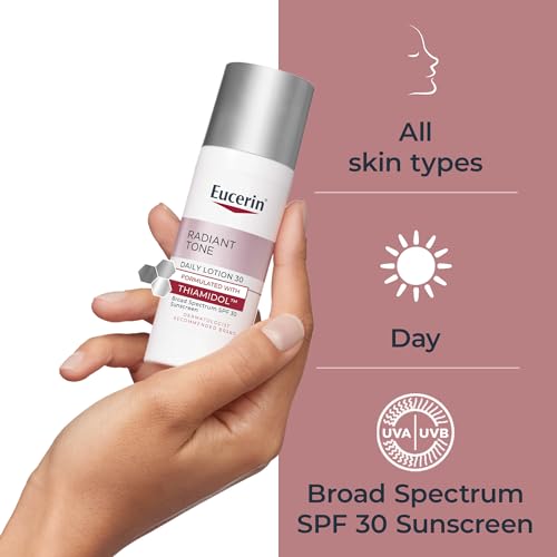 Eucerin Radiant Tone Daily Face Lotion with SPF 30, Dark Spot Corrector with Thiamidol, Helps Visibly Reduce the Look of Dark Spots, All Skin Types, Holiday Gifts for Self Care, 1.7 Fl Oz Bottle - Thumbnail 6