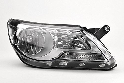 Johns, Zestaw reflektorów pasuje do reflektorów VW Tiguan (5N) 09/07-05/11 H7/H7 zestaw lewy i prawy