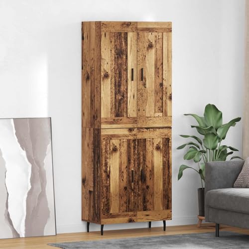 Aparador de madera de 2 piezas para organizar tu salón con estilo 2