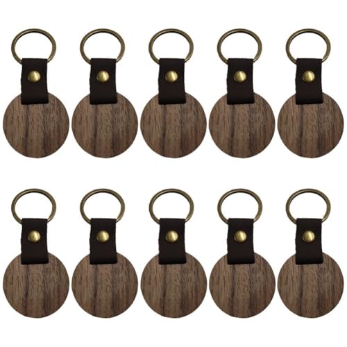 Llavero de madera pequeño para evitar pérdidas organizando llaves con etiquetas personalizadas 2