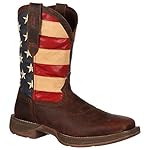 Durango Men's Rebel Patriotic Pull-On Western Flag Boots Brown - Image 4