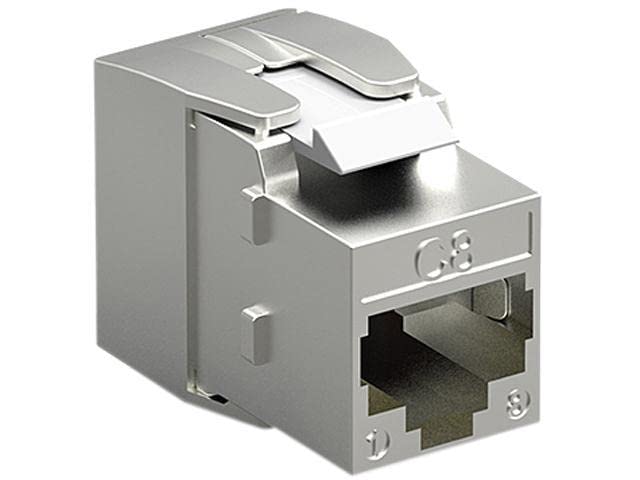 60CAT8-KEY Cat.8 RJ45 Tool-Less Shielded Keystone Jack miniatura 1