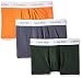 Produktbild Calvin Klein Herren Low Rise Trunk 3pk Boxershorts, Mehrfarbig (Jungle Leaf/SOOT/ORANGE W. WHT WB LFW), XS