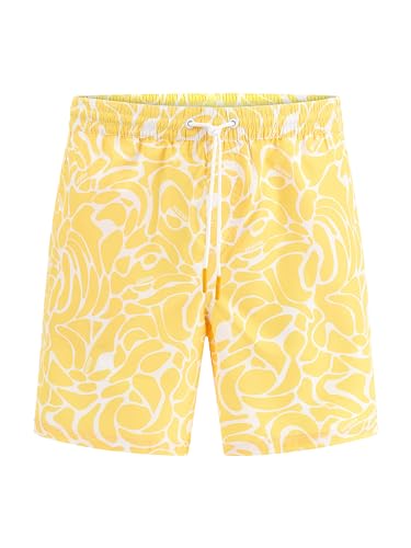 GUESS Men's Standard Swim Trunk Medium Bali AOP