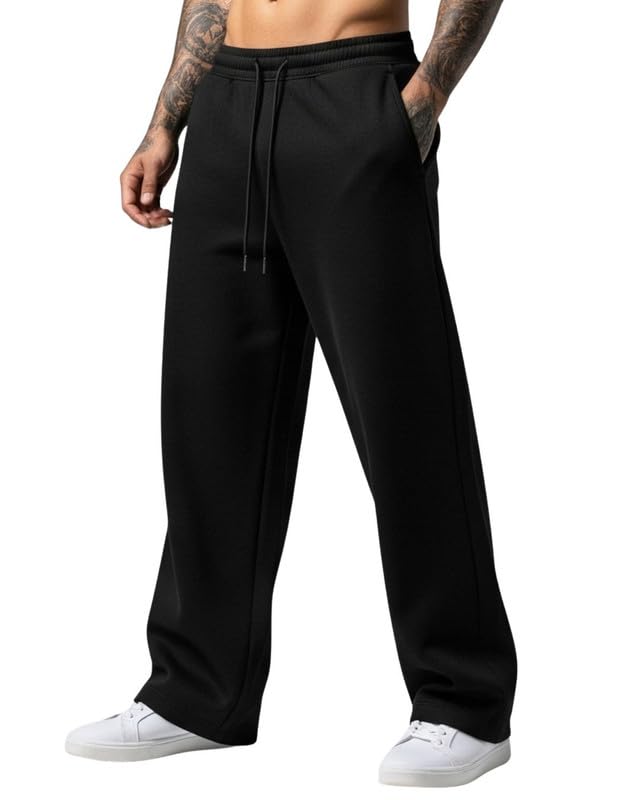 cloth n code Stylish Black Oversize Fit Solid Men's Track Pant | Comfortable Lounge Pants for Men | Blended Cotton Casual Joggers Waist 28-34 Inch | BTT187_BLK-picture-33