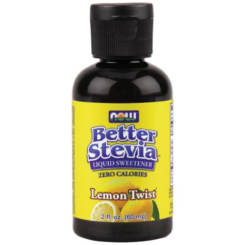 Now Foods, Better Stevia, Zero-Calorie Liquid Sweetener, Lemon Twist, 2 fl oz (59 ml) 3 packs