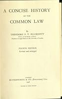 A Concise History of the Common Law B00E1LRATS Book Cover