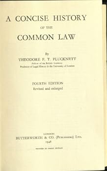 Hardcover A Concise History of the Common Law Book