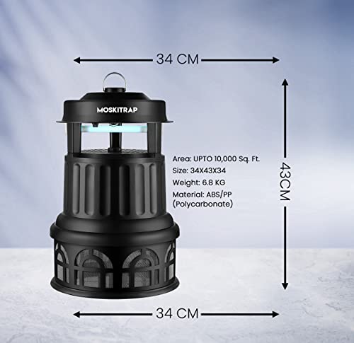 Image of Outdoor Mosquito Trap and Pest Killer /*no Obstruction | UV Lamp and CO2 Bionic Technology | Weatherproof | Covers 10,000 sq. ft. | GM 928-1 Year Warranty (Except Bulb and Tubes)