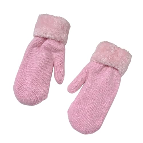 Ladies Convertible Fingerless Gloves, Warm Knit Flower Mittens For Fashion And Function,Red,One Size,Pink,One Size
