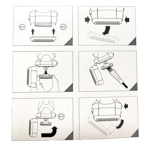 KMRLDGUQ Shaver Replacement Foil and Cutters(1pcs Blade+1pcs Mesh)/Set ，Compatible for SURKER，9008 Shaver