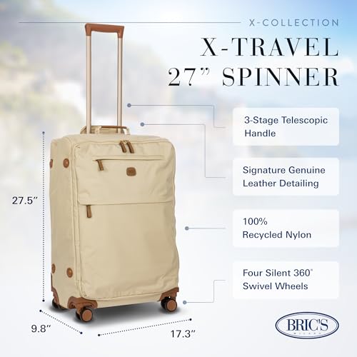 Bric's X-Bag Large Spinner with Frame - 27 Inch - Suitcases with Wheels - Checked Luggage - Sahara2