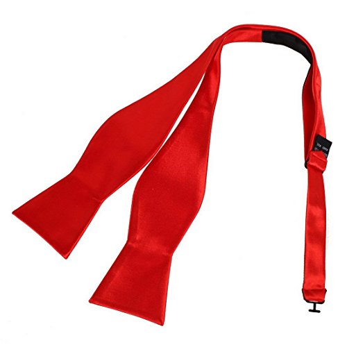 Silk Touch Bow Tie For Men Adjustable Red Bow Ties DBA7E01A Dan Smith Solid Red