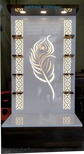 Temple de la maison en bois blanc compact pour manque d'espace