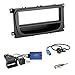 Produktbild Doppel 2-DIN Einbaurahmen Radioblende schwarz + Pioneer CAN-Bus Lenkradfernbedienungsadapter + Adapterkabel für Ford Focus 2007  2010 / Ford Galaxy 2007  2014 / Ford S-Max 2007-2014