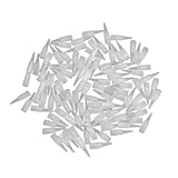 Gatuida Consejos Material 100 Máquina de para 5r Cejas Desechables y de Plástico Abs Blanco Ecológico Limpio para Maquillaje Permanente