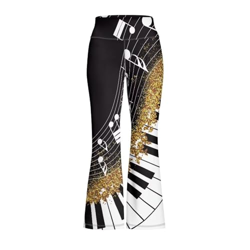 Girls Flare Leggings Kids Teens High Waisted Bootcut Leggings Bell Bottom Pants Dance Yoga Flared Leggings