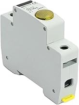 Caja de distribución de luz de señal de carril LED, disyuntor, luz indicadora de potencia del gabinete, 240V, rojo, amarillo, verde (Color : YELLOW)