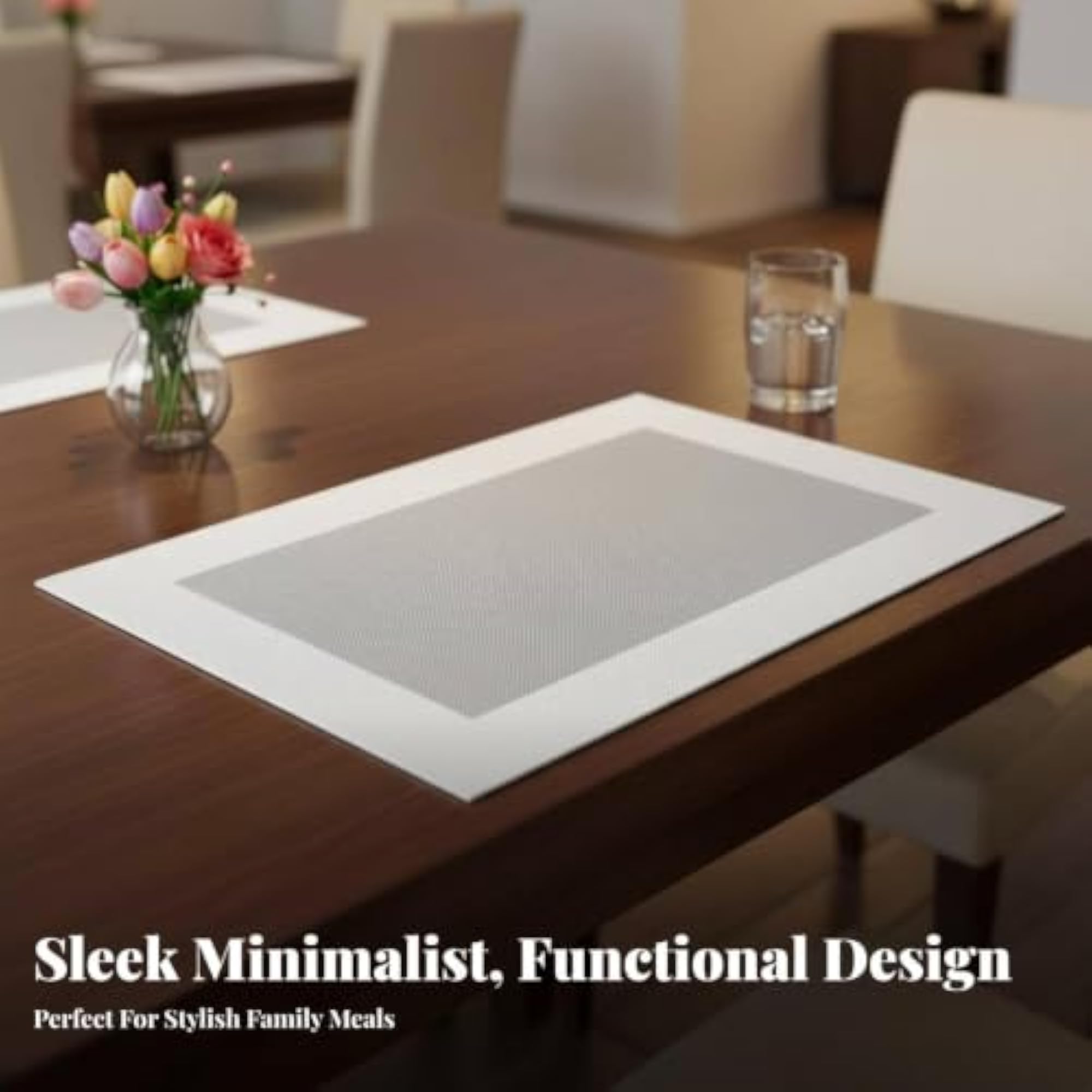 Heat Resistant Placemat, Modern Minimalist Design, Gift Set