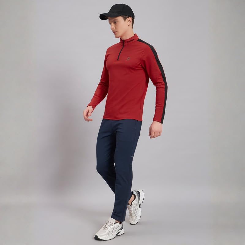 Image of ATICX Polyester Full Sleeve Compression High Turtle Neck Sports Jersey T Shirt for Men - Quick Dry Fit Gym Workout Top for Running, Swimming, Training, Cycling, Football, Badminton