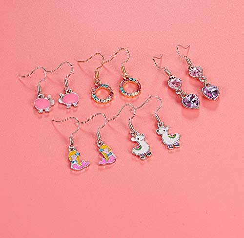 Wholesale Dangle Earrings For Teens-Cute Earrings For Girls Kids-Star Earrings-Food Earring Butterfly Earrings Horse Earrings Heart Earrings Animal Earring Set-Snowman Earrings For Christmas Gift #TOP5