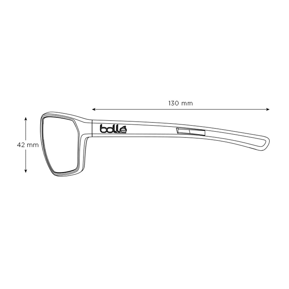 Bollé TERRUS Black Matte - Volt+ Gun Polarized - Sonnenbrillen - Größe S-M - Erwachsener