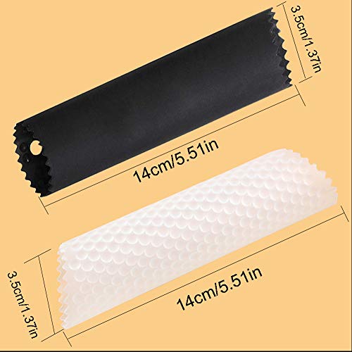 Maxracy 2 Set Silicone Garlic Peeler Easy Roller Tube Useful Garlic Odorfree Kitchen Tool (Black,Clear) #TOP4