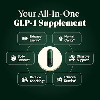 GLP-1 Supplement for Weight Loss & Appetite Control | 10-in-1 Berberine, Probiotic & Prebiotic | Gut Health & Metabolism Support for Women & Men | 60 Capsules