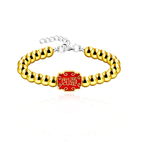 Image of Uloveido Ancient Chinese Symbol Blessings Ruyi Bracelet Auspicious Good Luck Gifts Adjustable Hematite Bracelets for Daughter Son